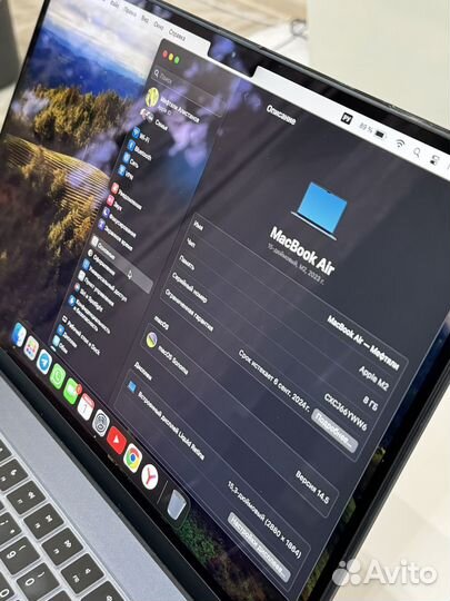 Apple MacBook air 2023 8 256gb