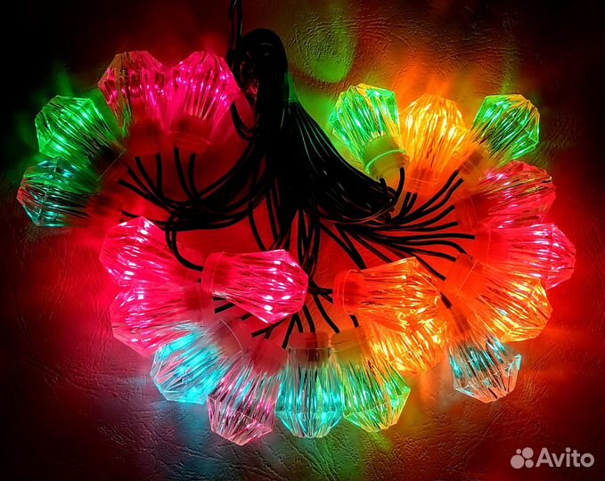 Елочная, новогодняя гирлянда СССР 