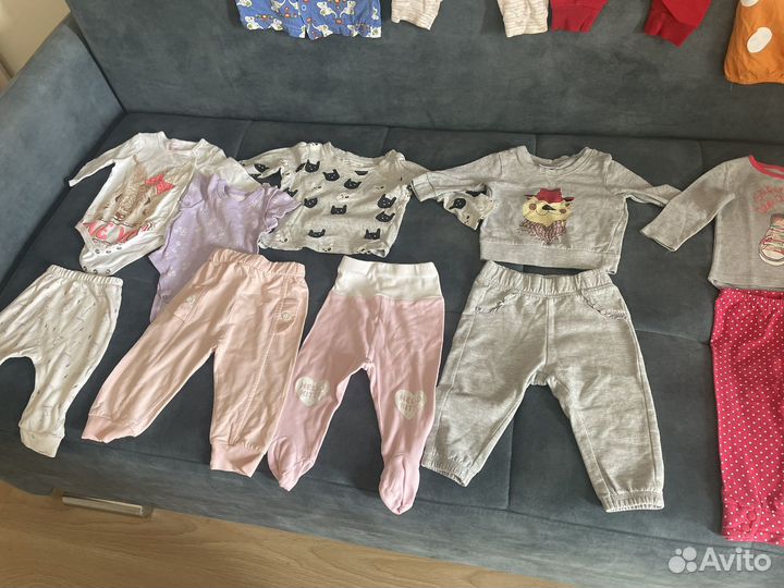 Вещи пакетом на девочку 0-1год