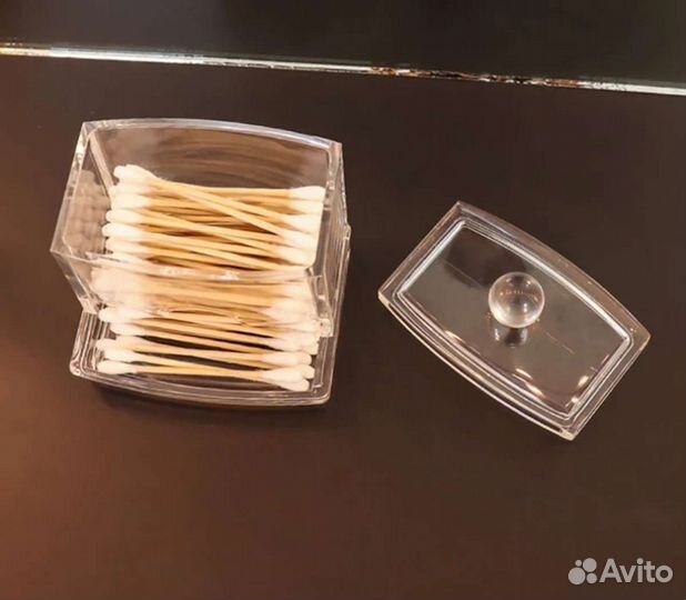 Контейнер органайзер для ватных палочек и дисков