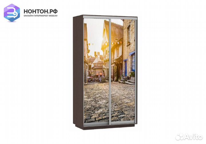 Шкаф-купе Нонтон 2-дверный венге / улица
