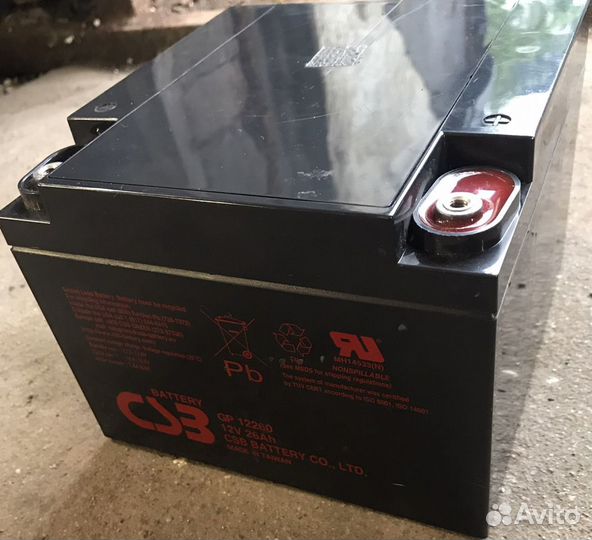 Аккумулятор б/у для ибп 5Ah/7.2Ah/17Ah/26Ah/40Ah