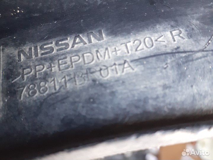 Брызговик задний левый Nissan Qashqai J10 Кашкай