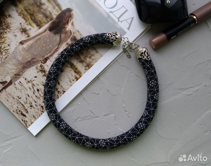 Колье жгут из бисера Ручная работа