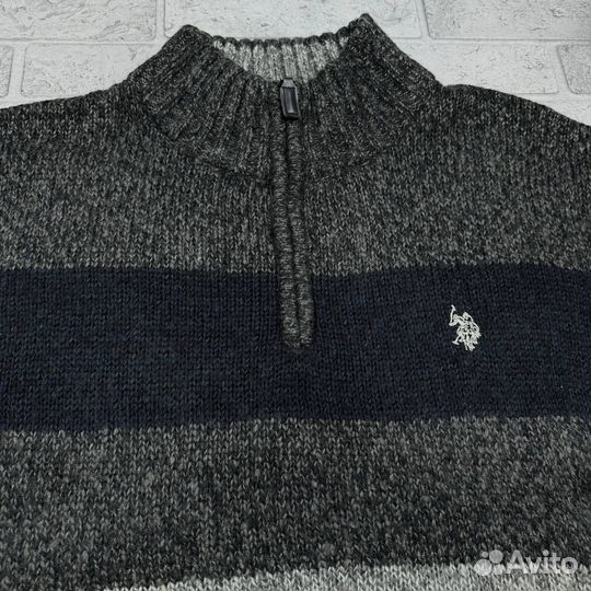 Свитер U.S. Polo Assn Engineer Stripe Quarter Zip