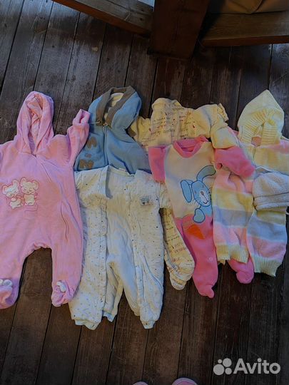 Вещи для девочки пакетом до 1 года