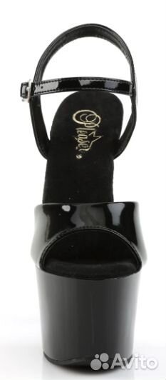 Pleaser чёрные р.40-41 лак