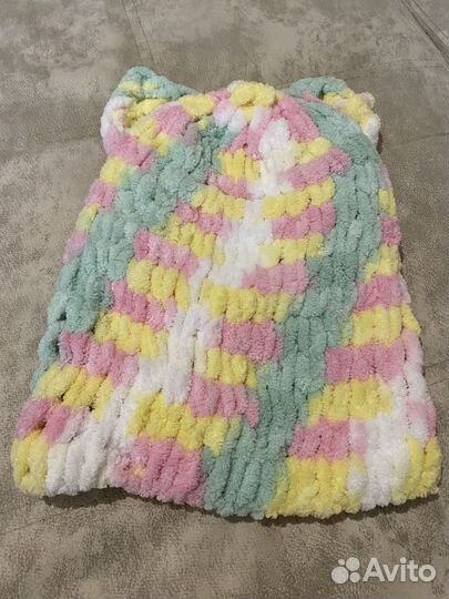 Балаклава вязаная с ушками