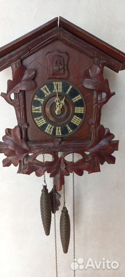 Часы старинные с кукушкой