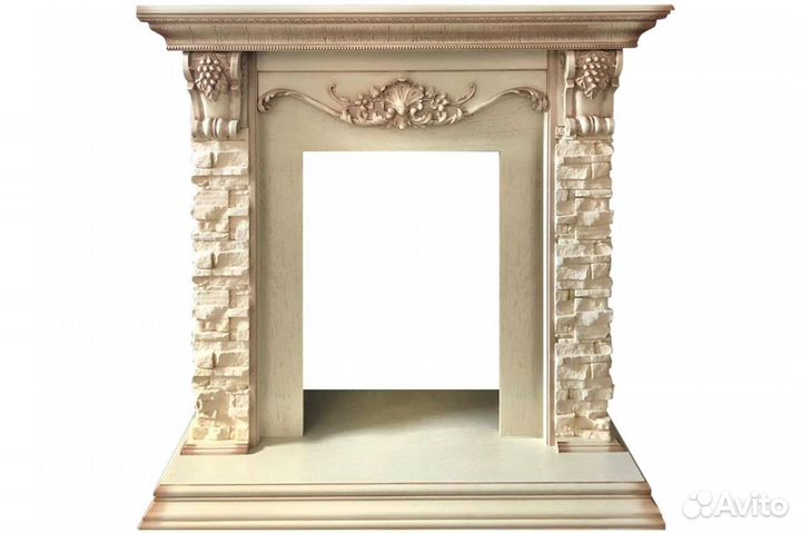 Каминокомплект Adriana - Cлоновая кость