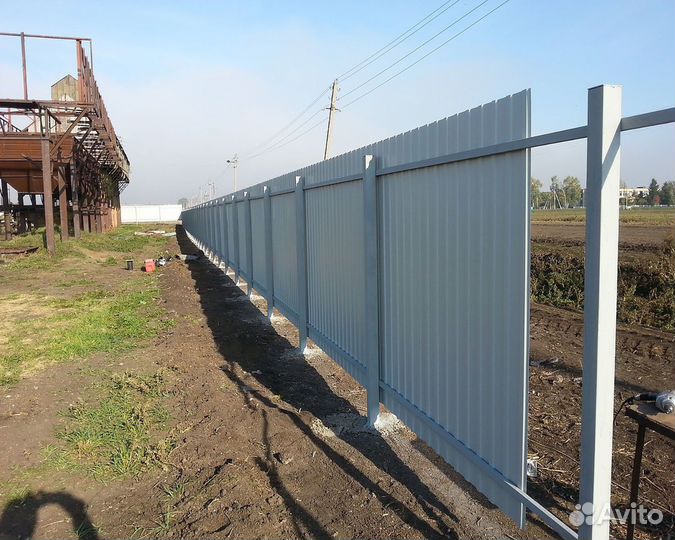 Заборы и ограждения с установкой 3 метра