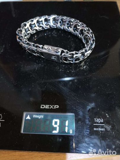 Серебряный браслет рамзес