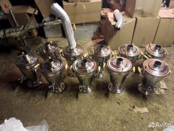 Самовар на дровах новый 5л