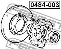Шпилька колёсная