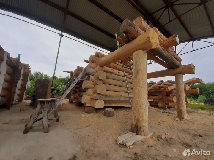 Баня из бревна