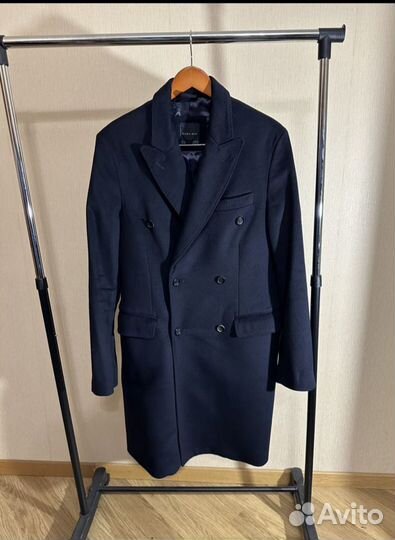 Приталенное пальто Zara man тренч мужской