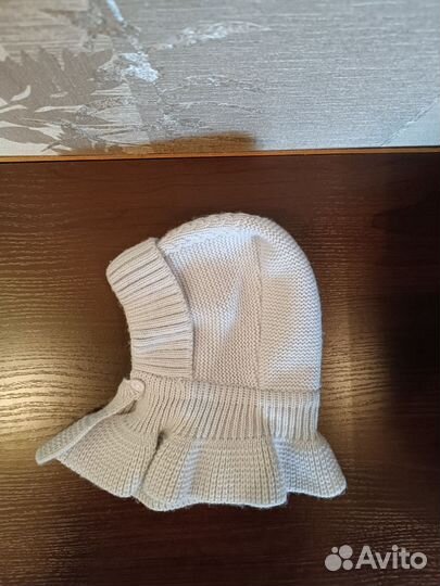 Шапочка для новорожденного осень