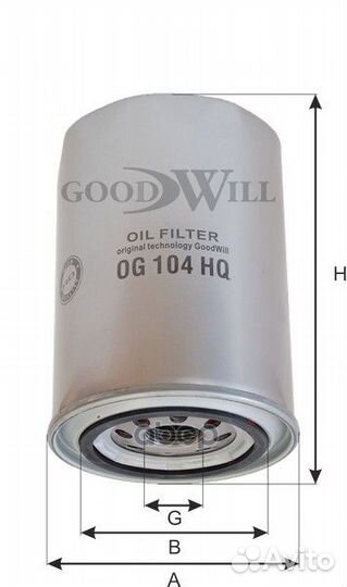 Фильтр масляный двигателя citroen, fiat, iveco