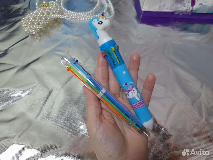 Шариковая ручка Единорог, 10 цветов