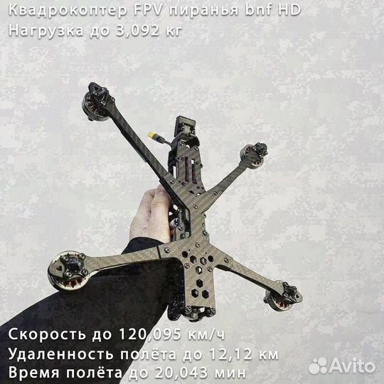 Квaдpoкoптеp фпв Пиpaнья 7 и 10 