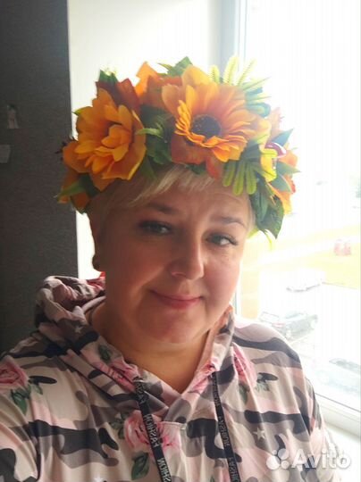 Венок на день осени.Для фотосессии.Ободок,кокошник