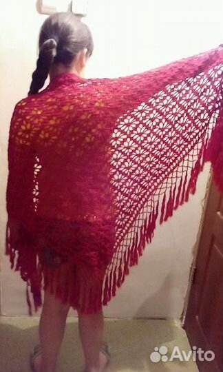 Шаль ручной работы