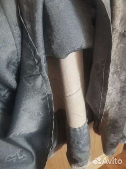 Шуба мутоновая с норкой