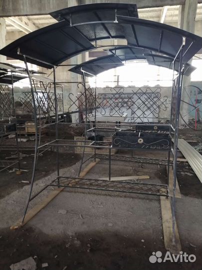Кованые мангалы с крышей
