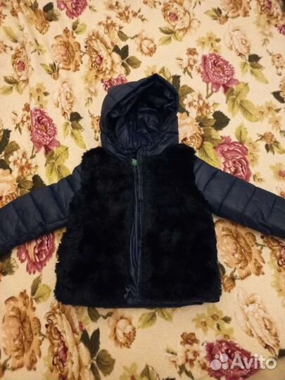 Куртка benetton для девочки утепленная 92р