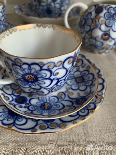 Сервиз кофейный из костяного фарфора