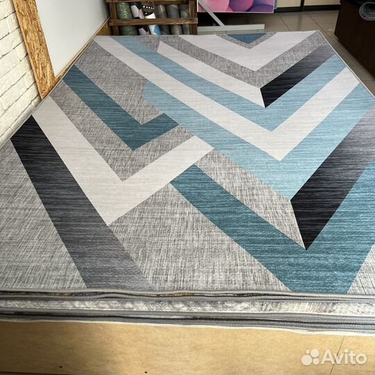 Современный безворсовый ковер, геометрия