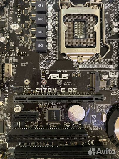 Материнская плата asus z170m-e d3