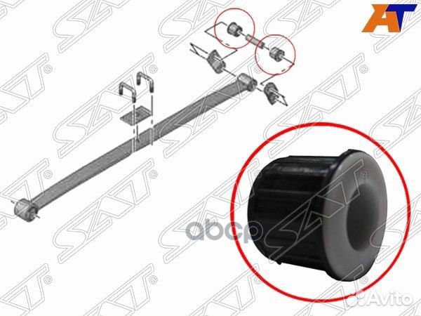 Сайлентблок серьги рессоры В кузов citroen jump