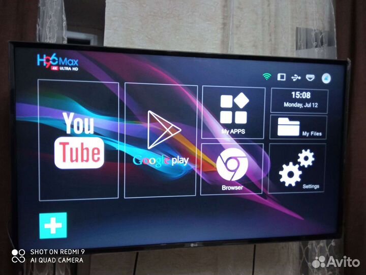 Smart tv приставка H96 max. новая