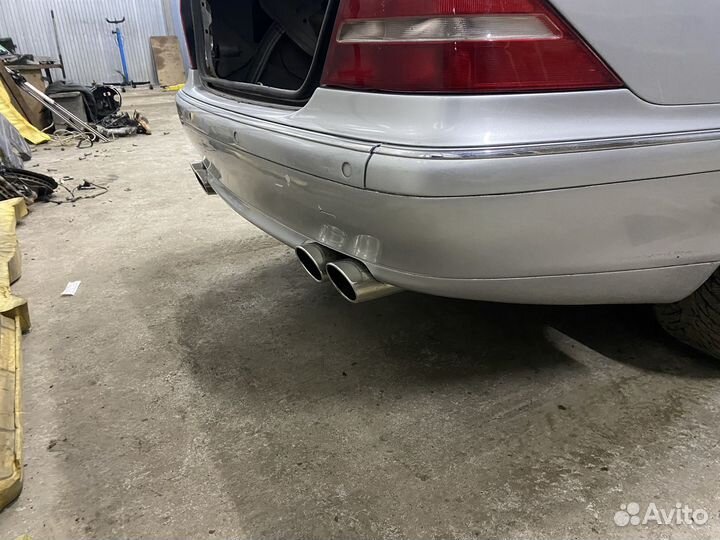 Задний бампер mersedes w220 с насадками