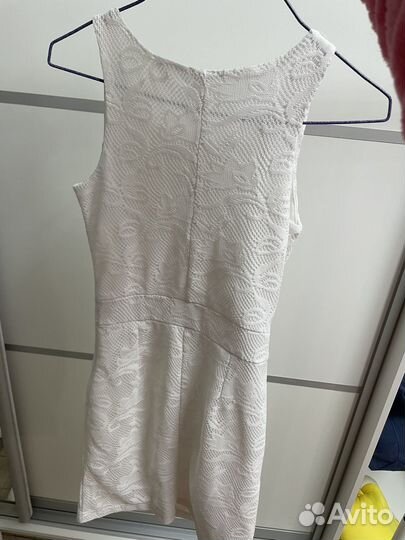 Платье летнее женское белое кружевное xs