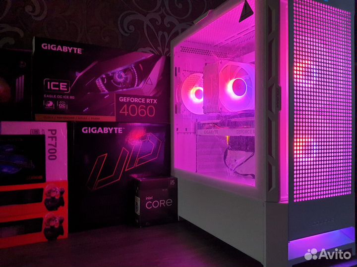 Игровой Пк Core i5-12490F/B760+RTX4060 Eagle Ice
