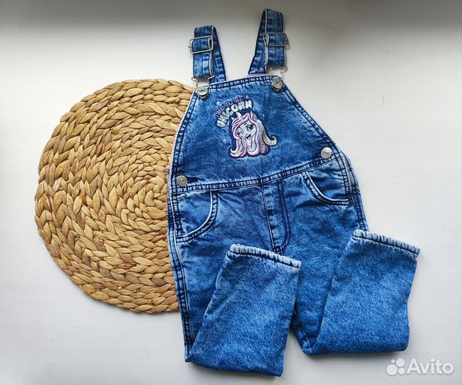 Джинсовый комбинезон для девочки Gloria Jeans, 86