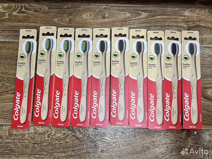 Зубная щетка colgate бамбук