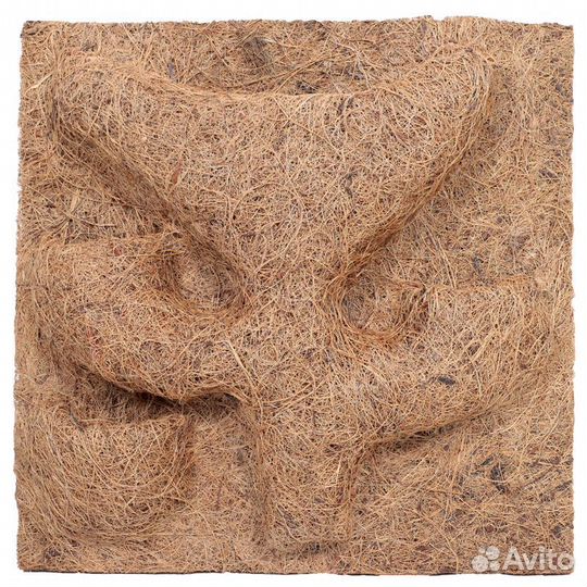 Фон кокосовый с 4 кашпо, 400*400мм