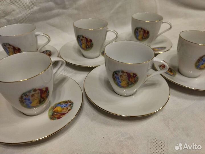 Чашки Мадонна кофейные новые Чехословакия