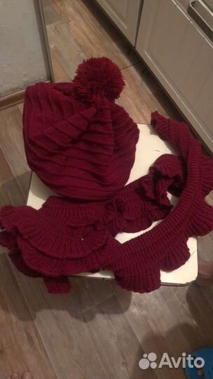 Комплект женский шапка шарф