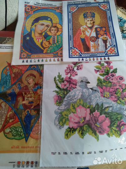 Схемы вышивки бисером на канве