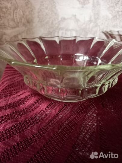 Посуда из прозрачного стекла СССР