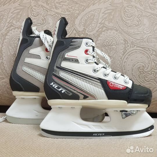 Коньки хоккейные раздвижные 32-35 размер