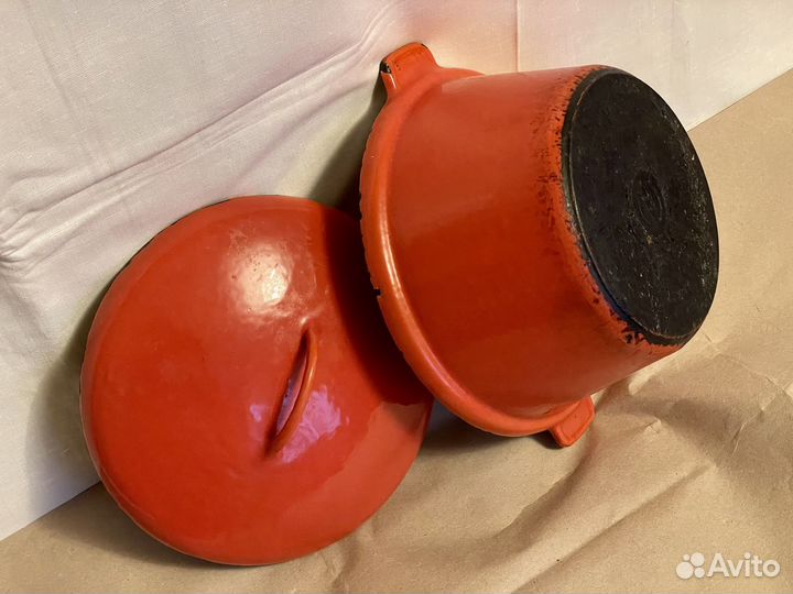 Утятница чугунная эмалированная СССР