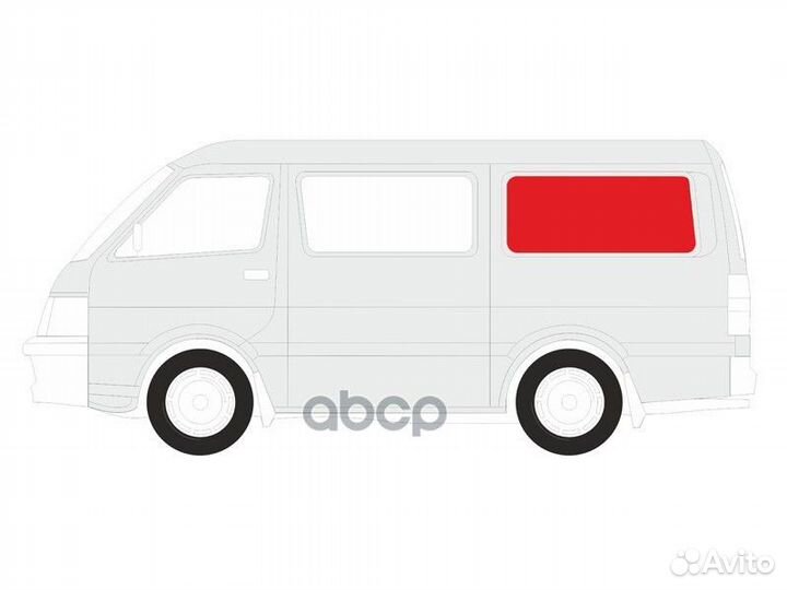 Стекло кузова (собачник) заднее левое volkswage