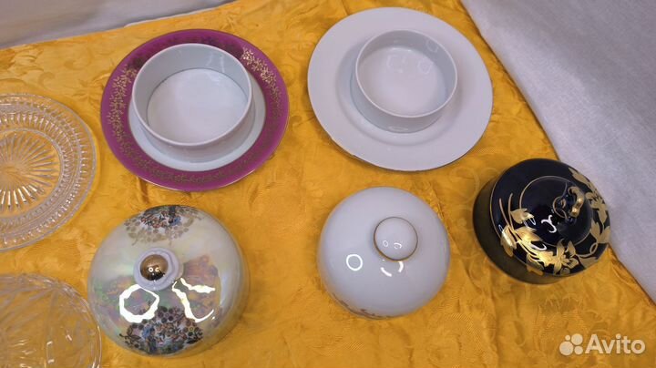 Маслёнка хрусталь ГДР