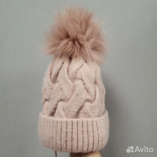 Шапка зимняя для девочки 52 размер