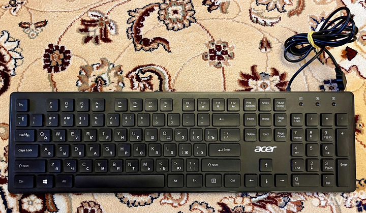 Клавиатура Acer OKW020 черный USB slim